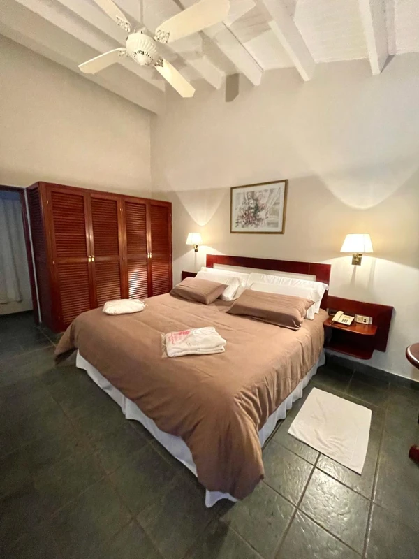 Una de las habitaciones de los hospedajes actuales.